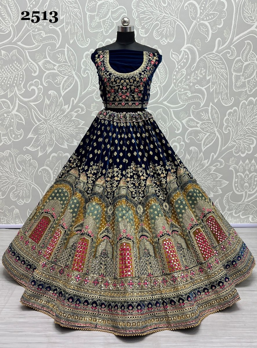 Anjani Art Bridal Lehenga 2513 Design 2