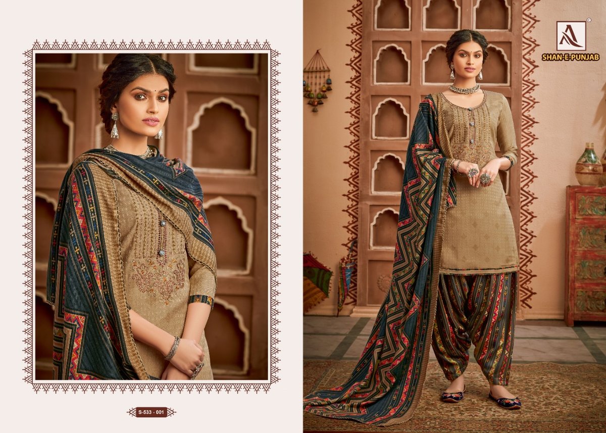 Alok Suits Shan E Punjab 533-001-533-010 Series 1