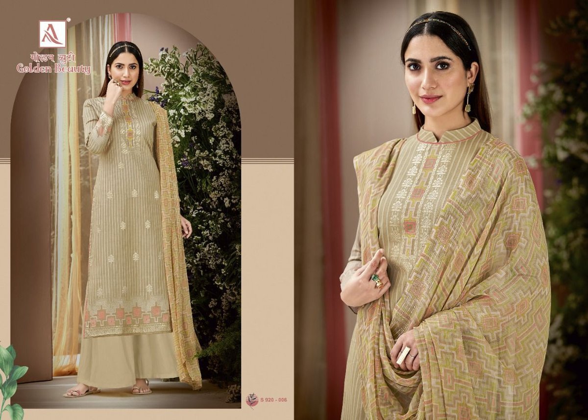 Alok Suits Golden Beauty 920-001 to 920-008 Series 6