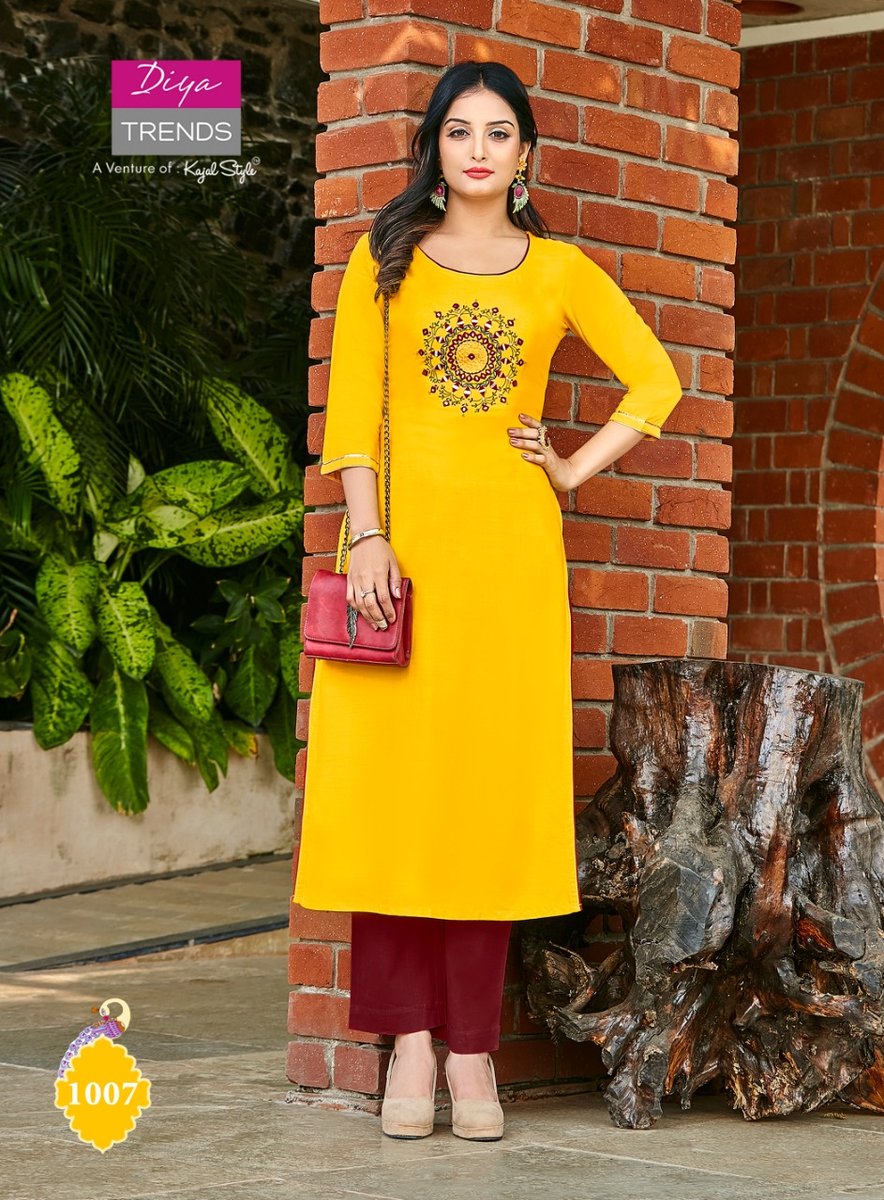 Diya Trendz Casual Diaries Vol-1 1001-1012 Series 7