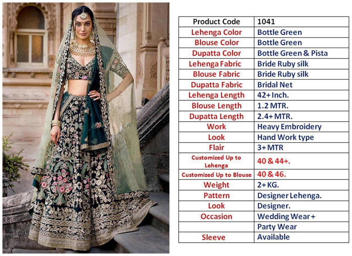 Bollywood Designer Bridal Lehenga Choli AE-1040 to 1049 Series 3