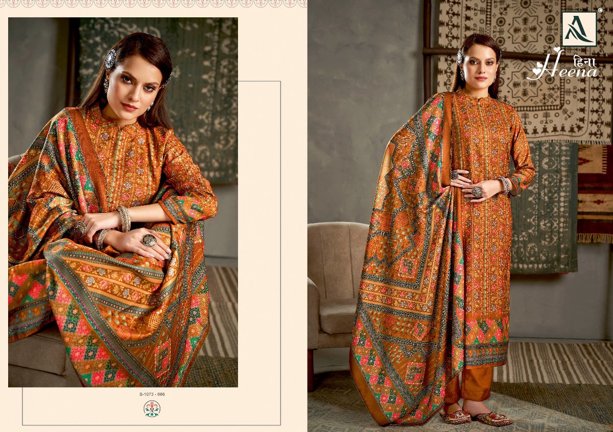 Alok Suit Heena 1073-001 to 1073-008 Series 6
