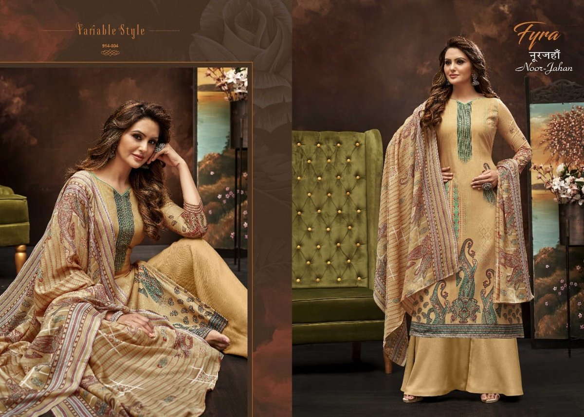 Alok Suits Fyra Noor Jahan 914-001 to 917-010 Series 4