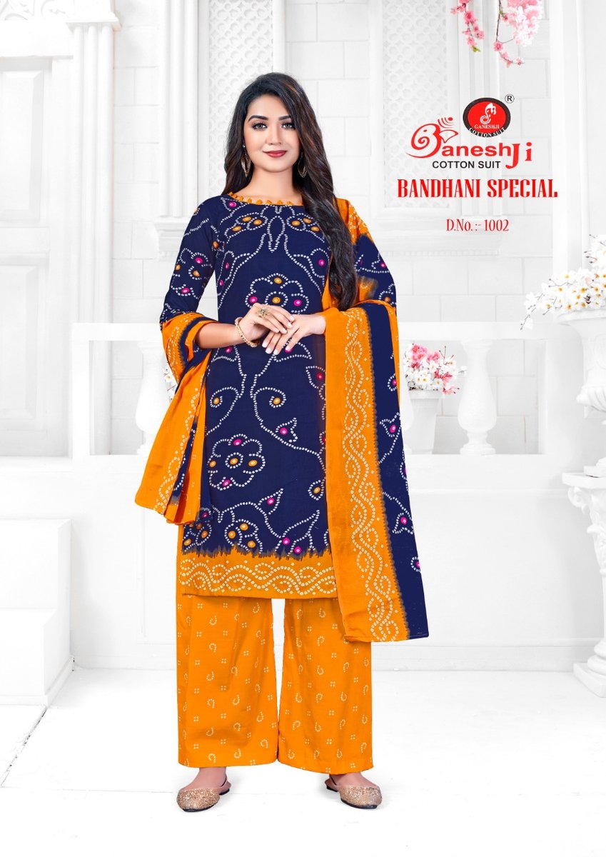 Ganeshji Cotton Suits Bandhani Special 1001-1012 Series 2