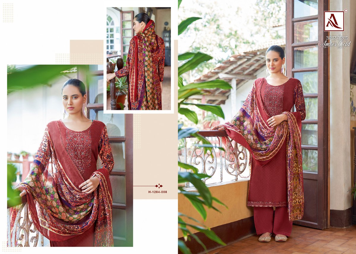 Alok Suit Amber Gold 1284-001 to 1284-008 Series 8