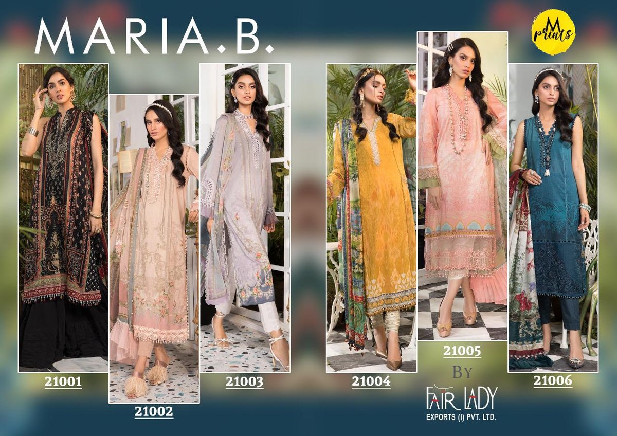 Fair Lady Maria B M Prints 21001-21006 Series 7