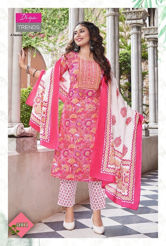 Diya Trends Odhani Vol-4 4001-4010 Series 1