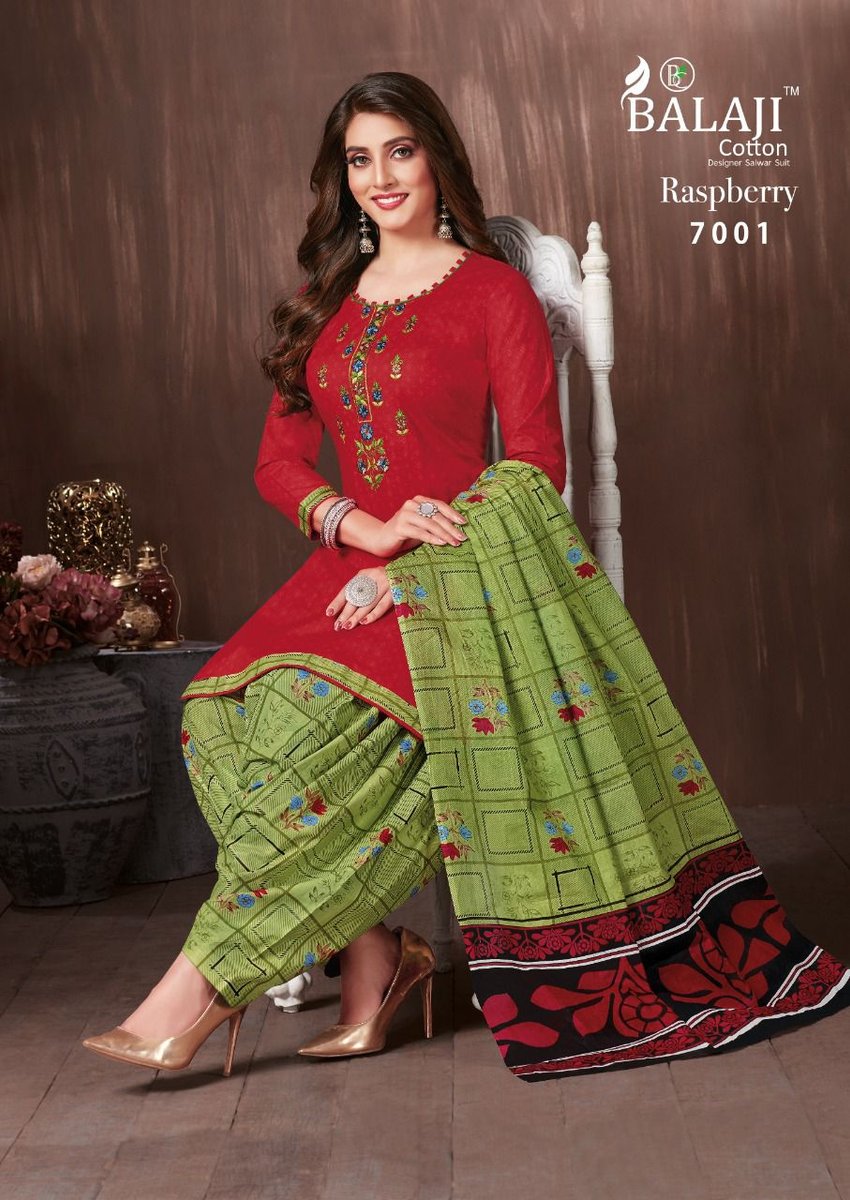 Balaji Cotton Raspberry Vol-7 7001-7012 Series 1