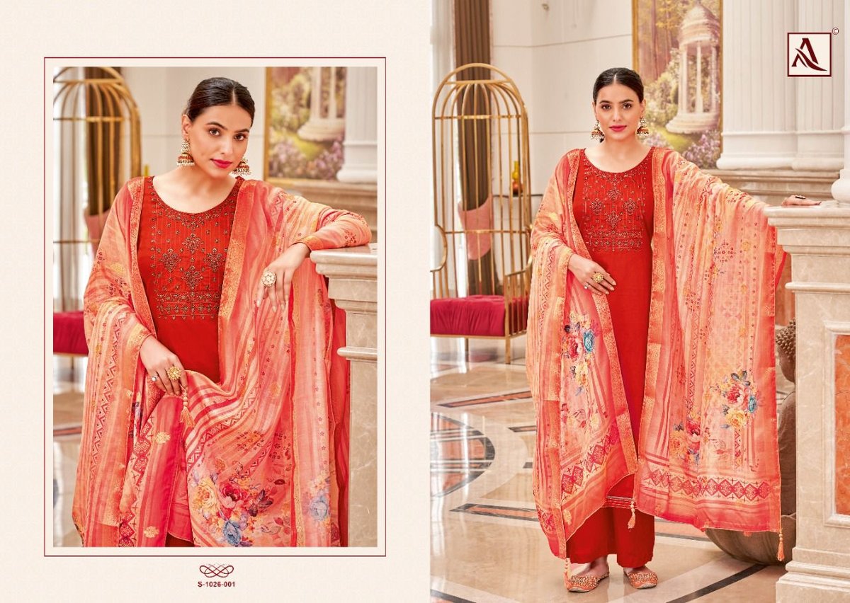 Alok Suit Festive Fusion Edition Vol-5 1026-001 to 1026-008 Series 1
