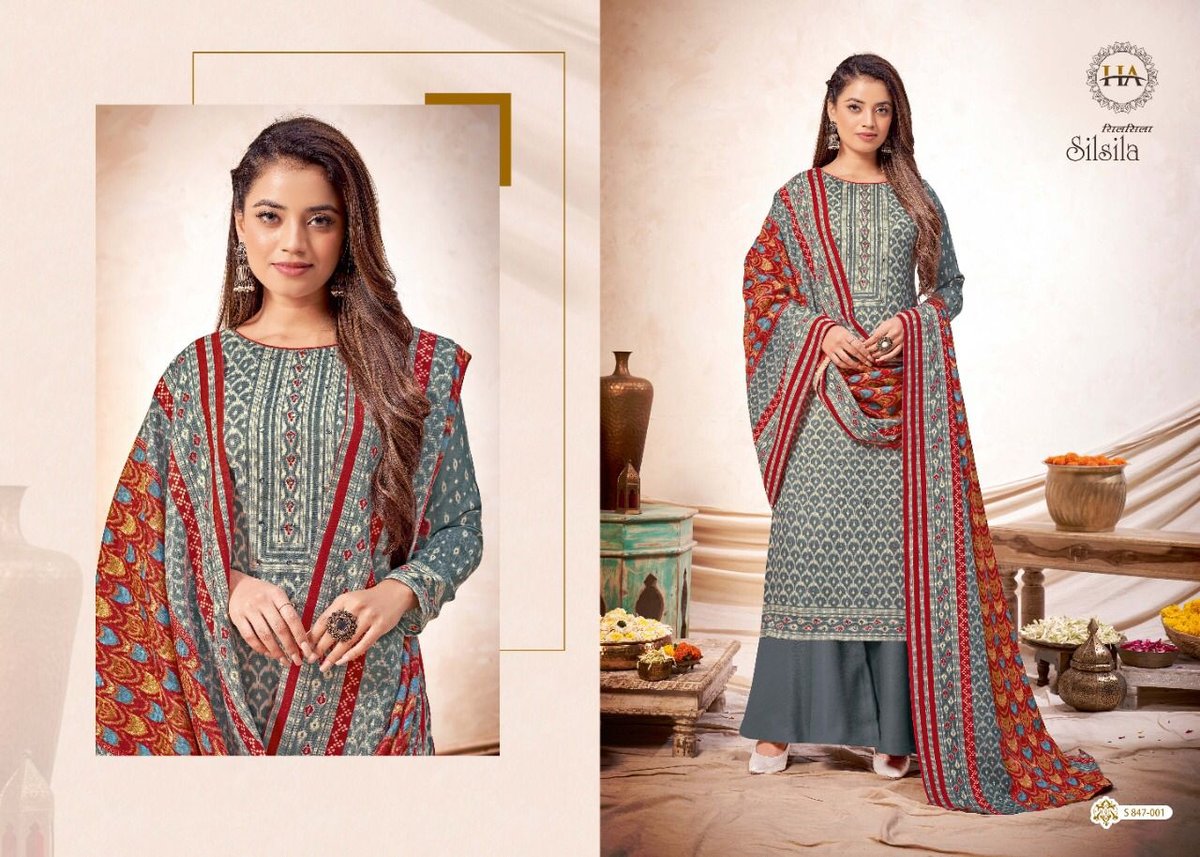 Harshit Fashion Silsila 847-001 to 847-010 Series 1