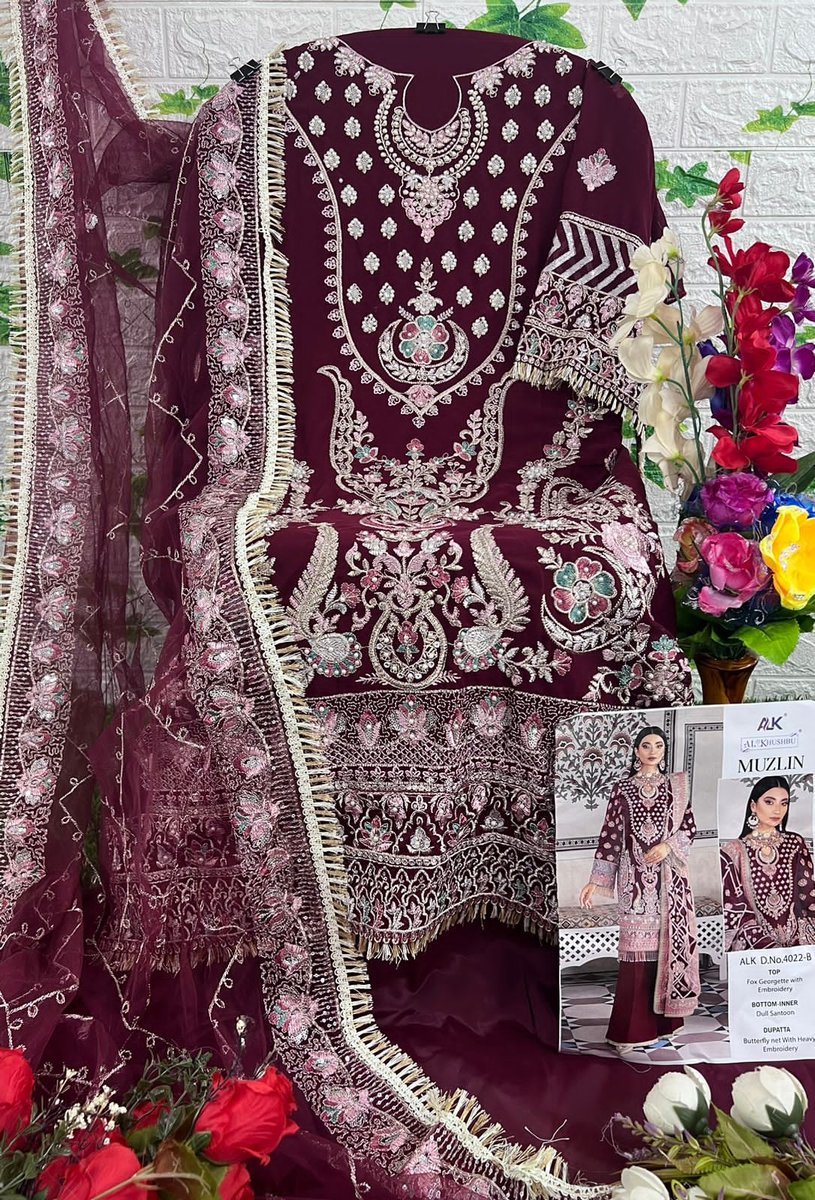 AL Khushbu Muzlin 4022 Colors 4