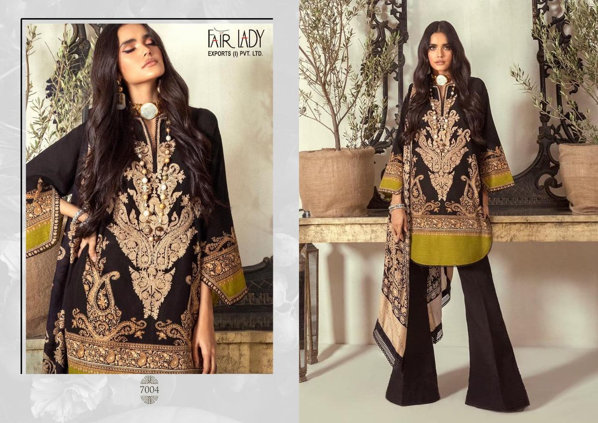 Fair Lady Exports Sana Safinaz Muzlin Jam Satin 7001-7004 Series 4