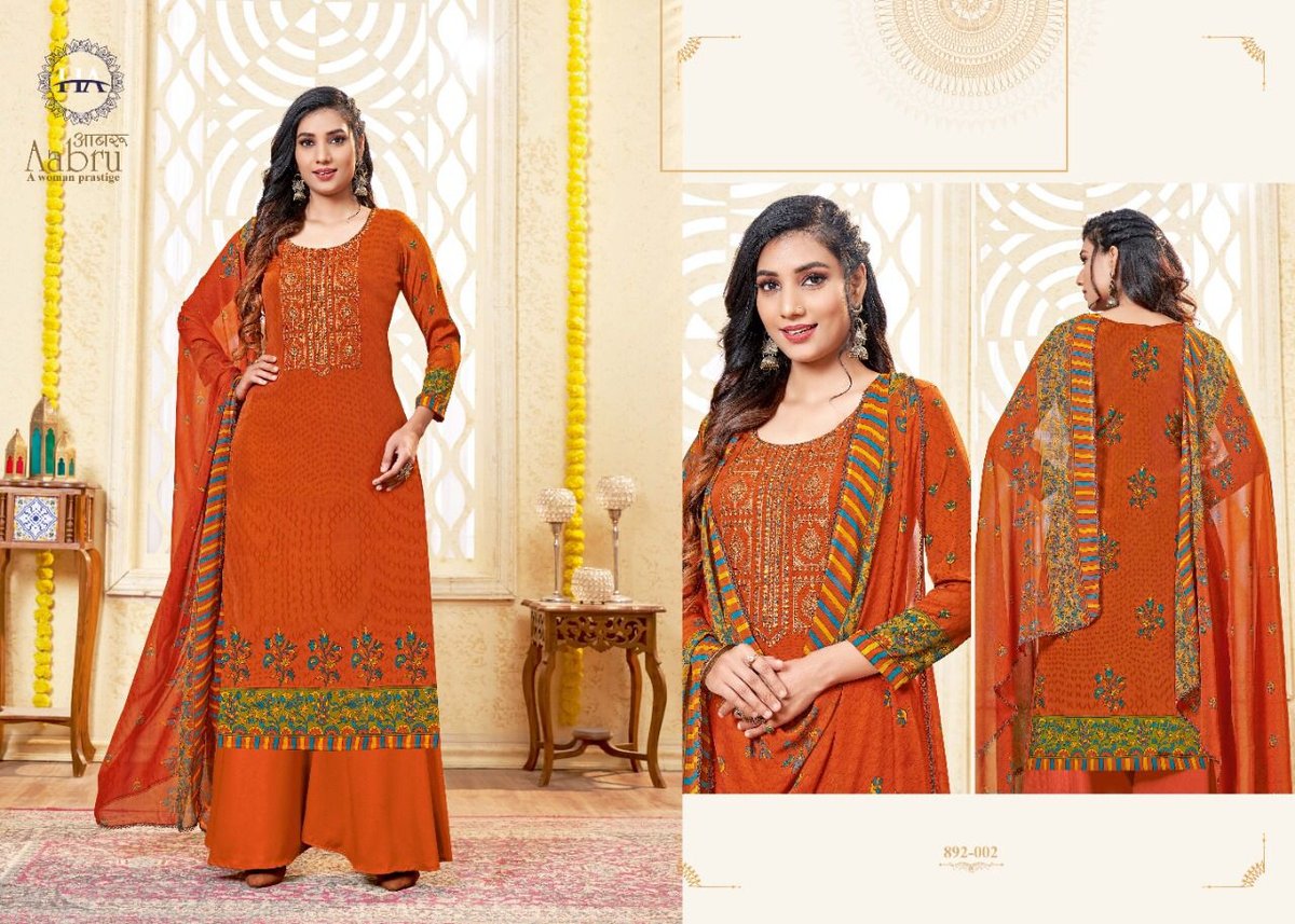 Harshit Fashion Aabru 892-001 to 892-010 Series 2