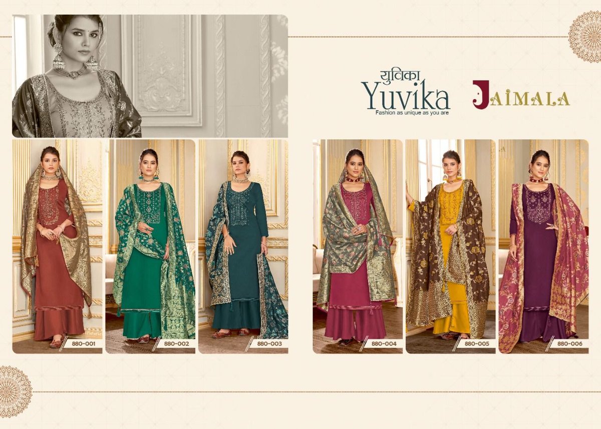 Alok Suit Jaimala Yuvika 880-001 to 880-006 Series 7