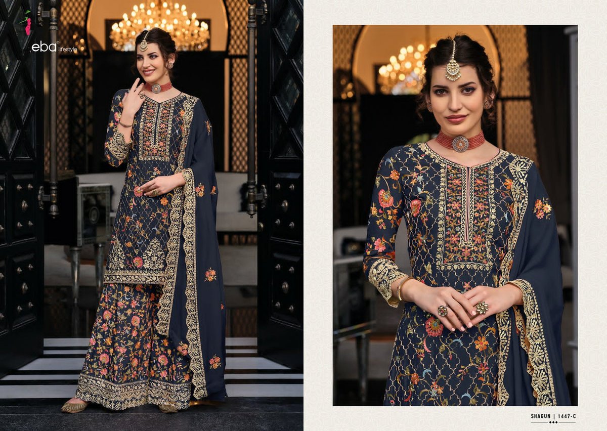 Eba Lifestyle Shagun Colour Edition Vol-8 1447 Colors 3