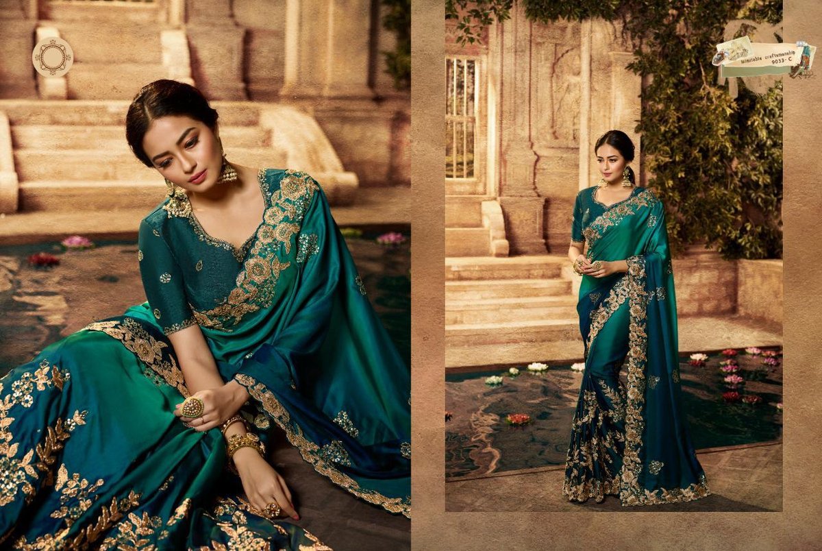 Bollywood Designer Saree Super Hit Design 9033 Colors 3