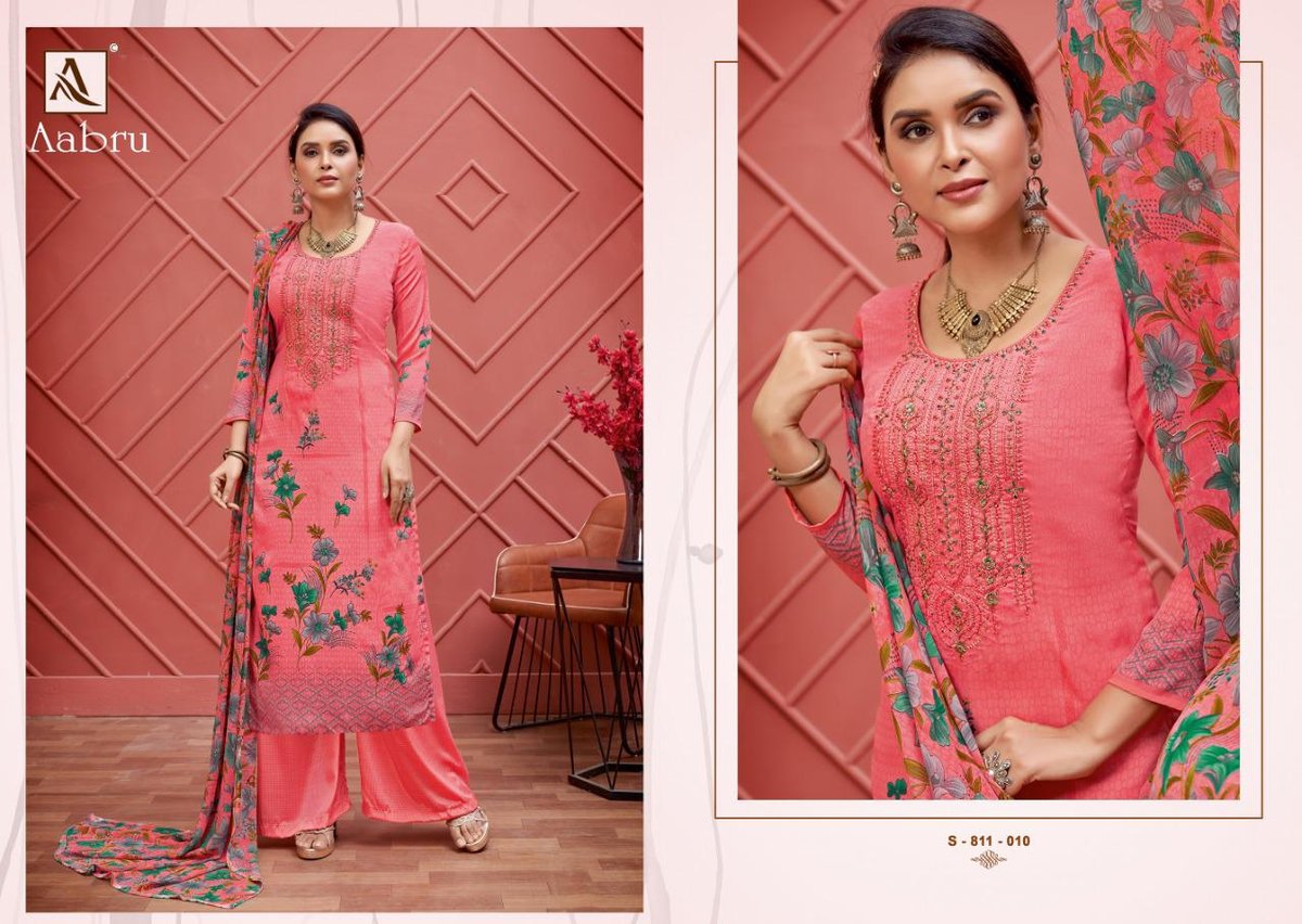 Alok Suits Aabru 811-001 to 811-010 Series 10