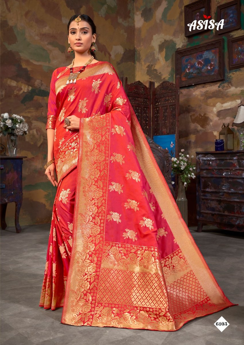Asisa Saree Tulsi 6101-6106 Series 3
