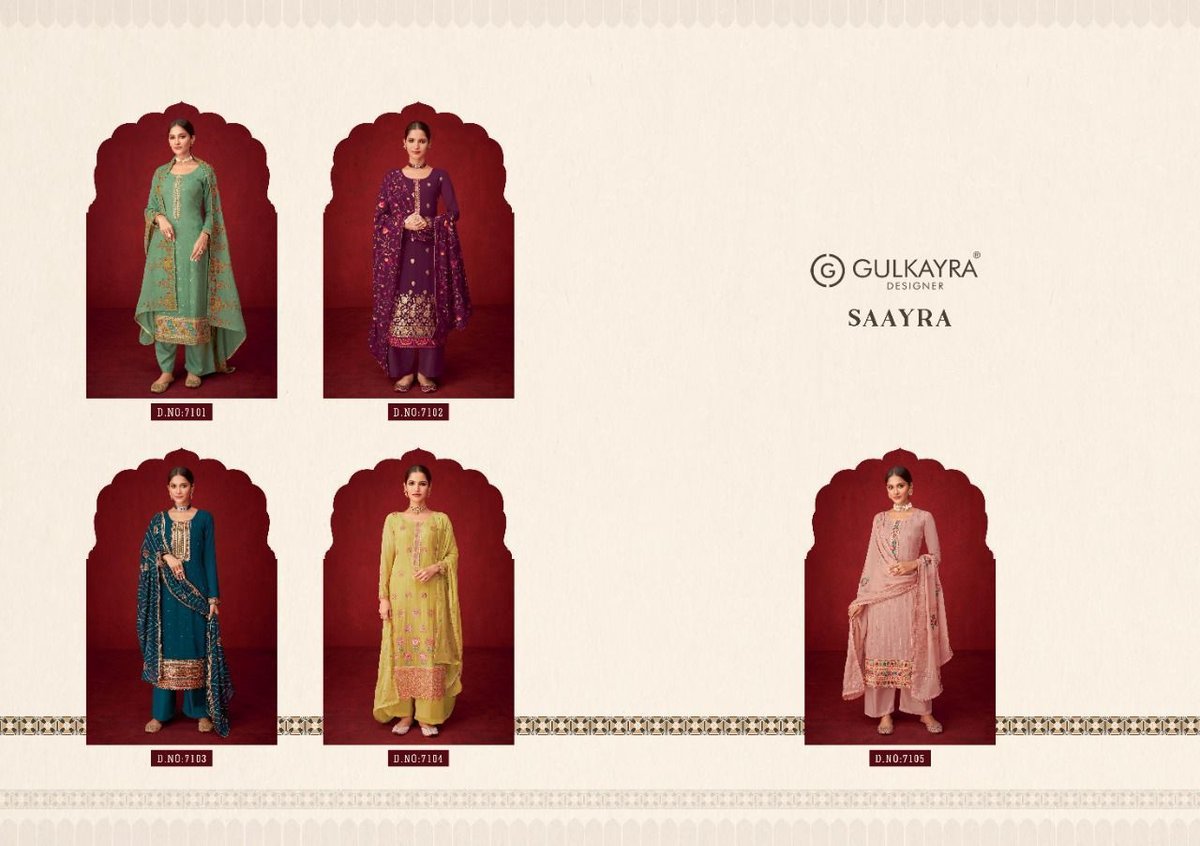 Gulkayra Designer Saayra 7101-7105 Series 6