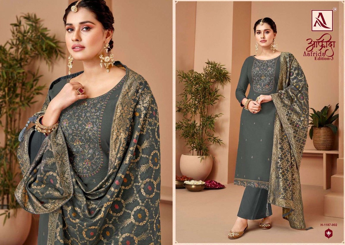 Alok Suit Aafrida Edition Vol-3 1187-001 to 1187-006 Series 2