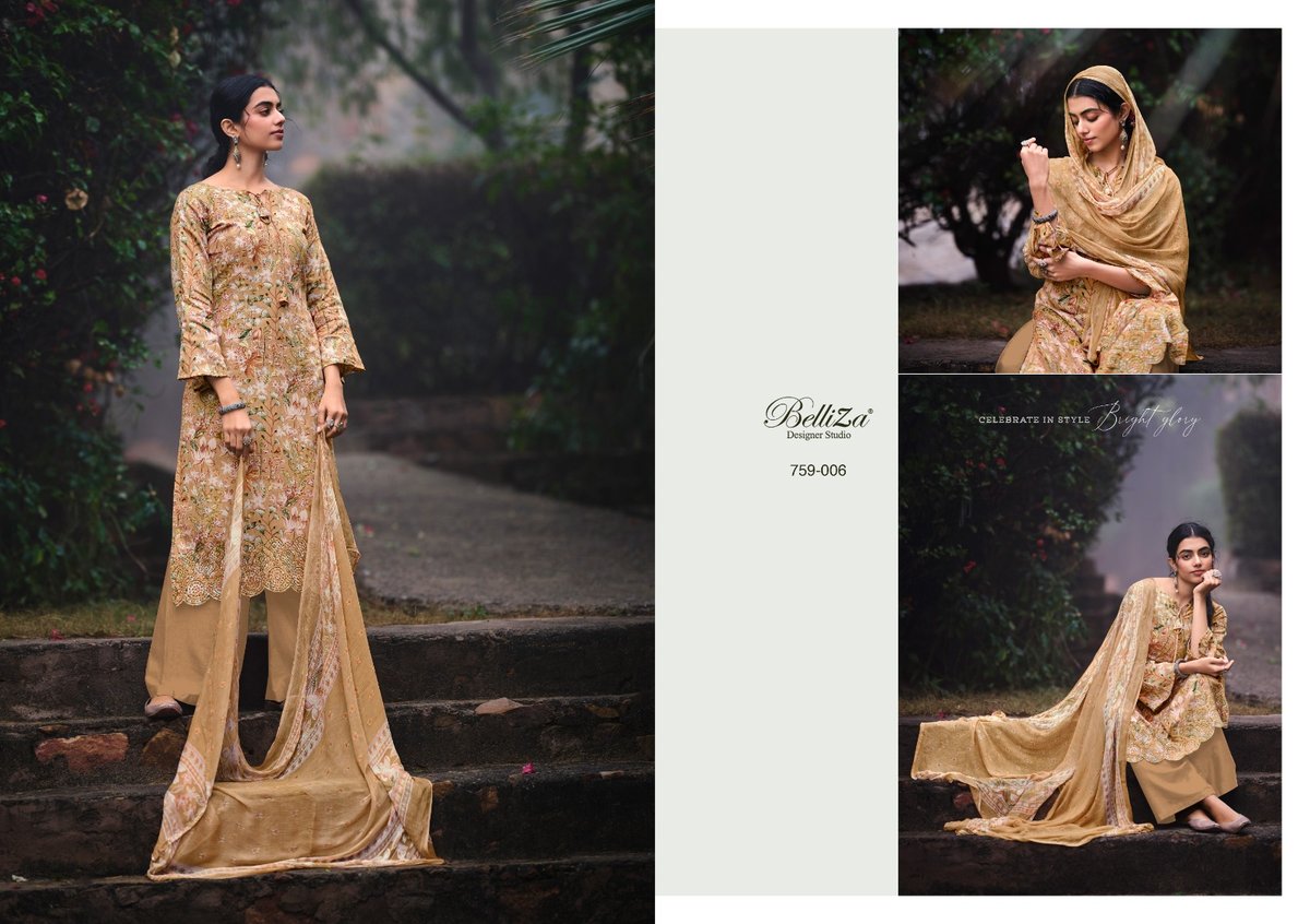 Belliza Designer Seerat 759-001 to 759-010 Series 6