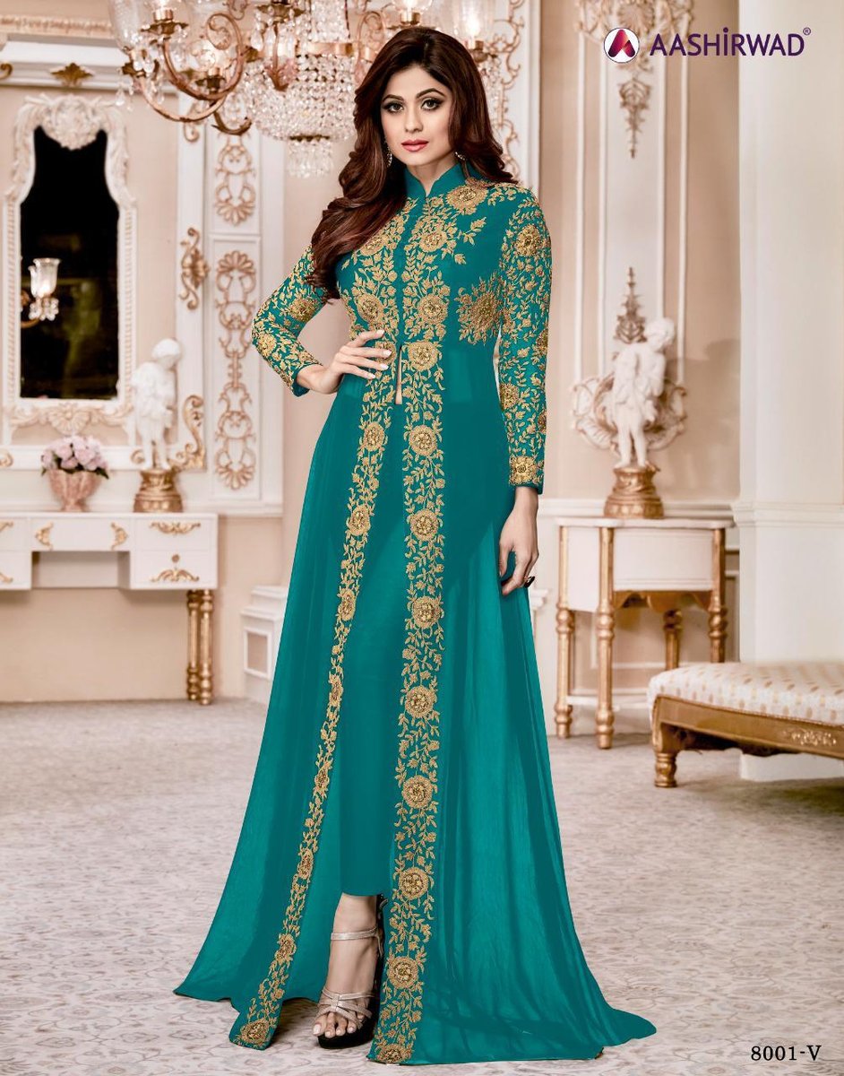 Aashirwad Creation Shamita Gold 8001 New Colors 5