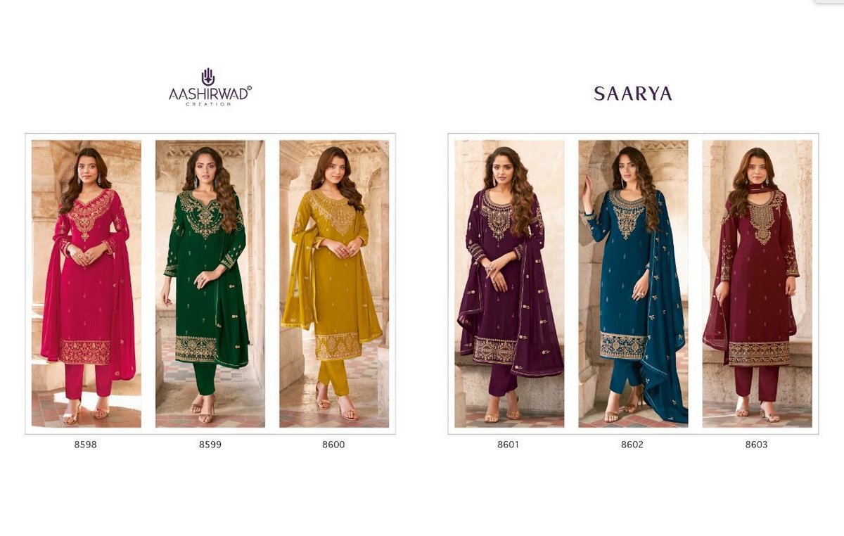 Aashirwad Creation Saarya 8598-8603 Series 7