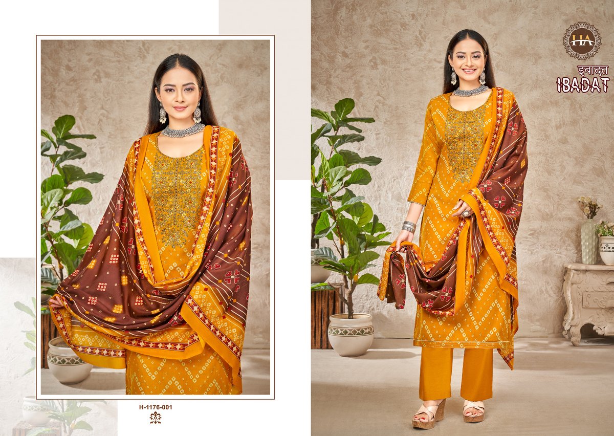 Harshit Fashion Ibadat 1176-001 to 1176-008 Series 1