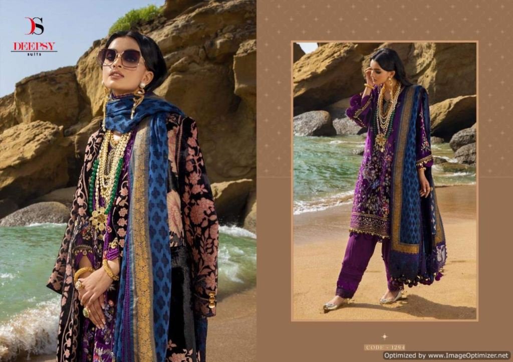 Deepsy Suits Sana Safinaz Luxury Velvet Vol-21 1291-1294 Series 4