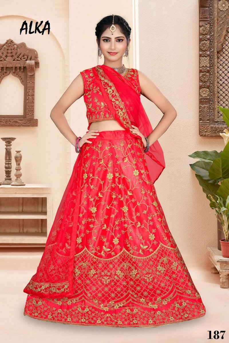 Alka Kidswear Lehenga Vol-20 187-190 Series 1
