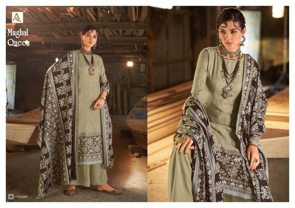 Alok Suits Mughal Queen 1719-001 to 1719-010 Series 7