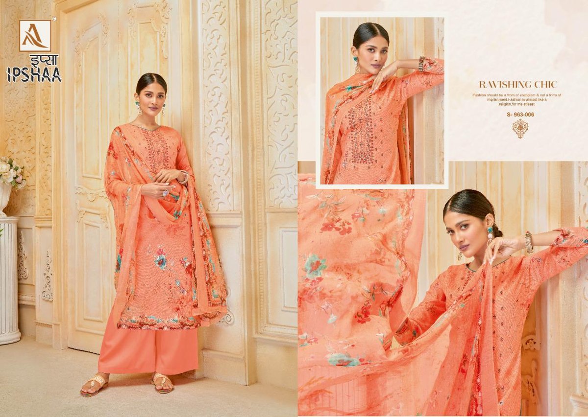 Alok Suits Ipshaa 963-001 to 963-008 Series 6