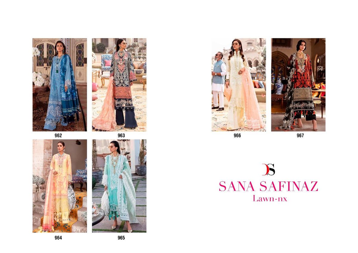 Deepsy Suits Sana Safinaz Lawn Nx 962-967 Series 7