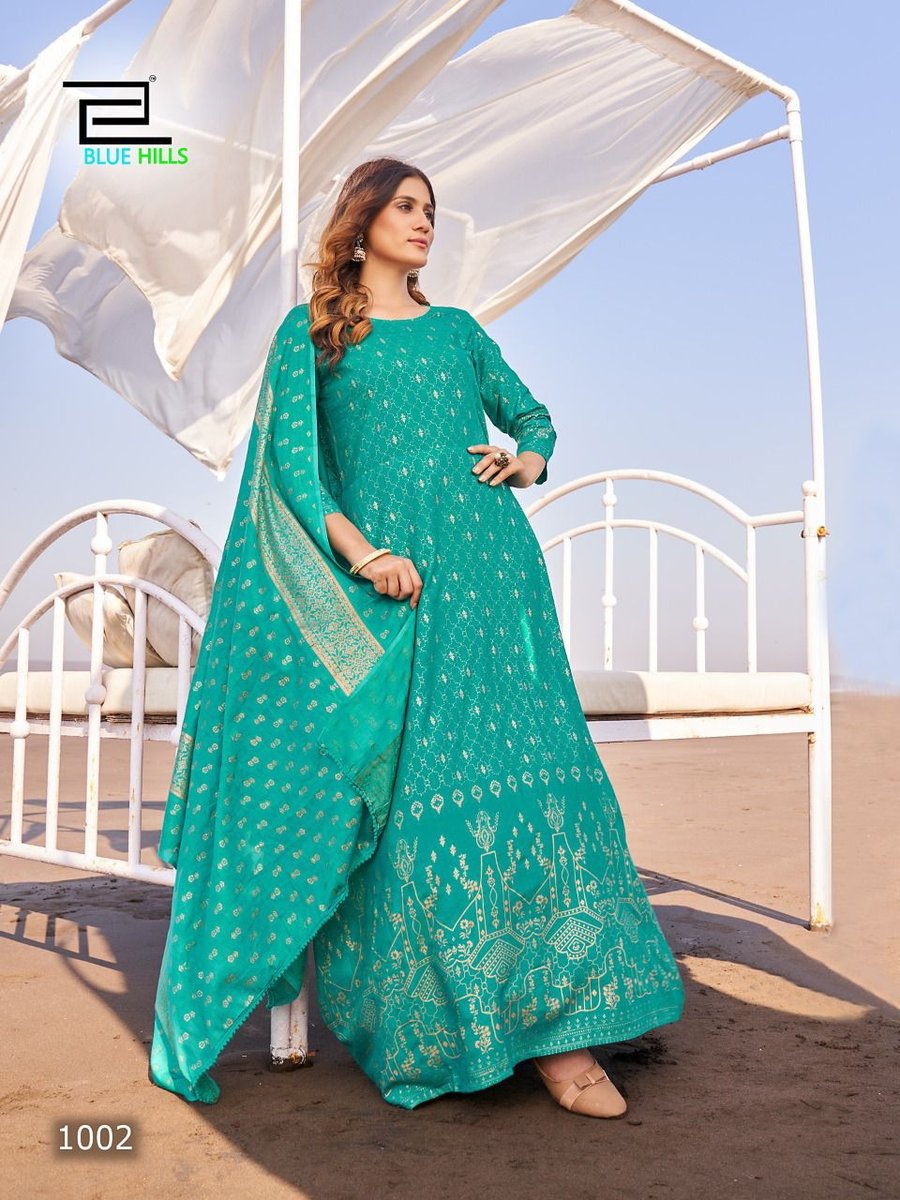 Blue Hill Dupatta Town 1001-1008 Series 2