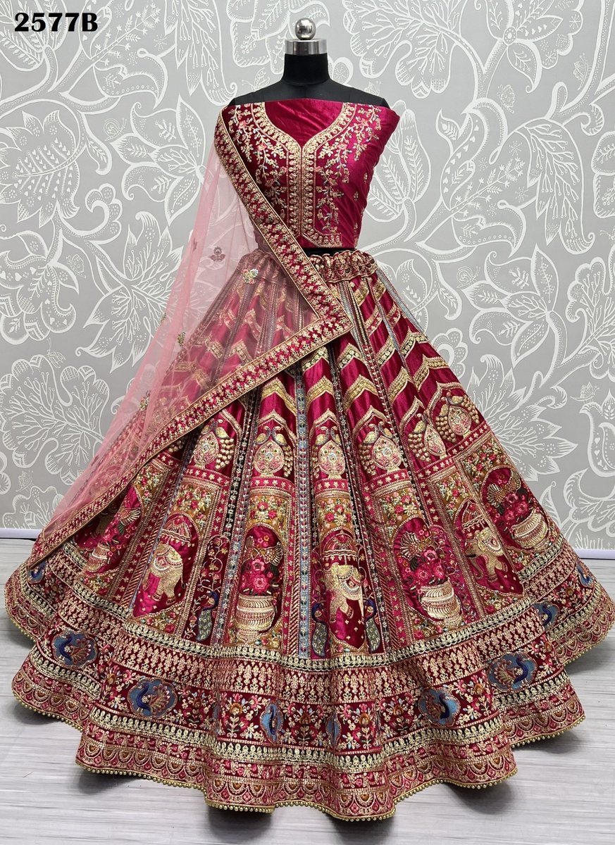 Anjani Art Bridal Lehenga Choli 2577 Colors 7