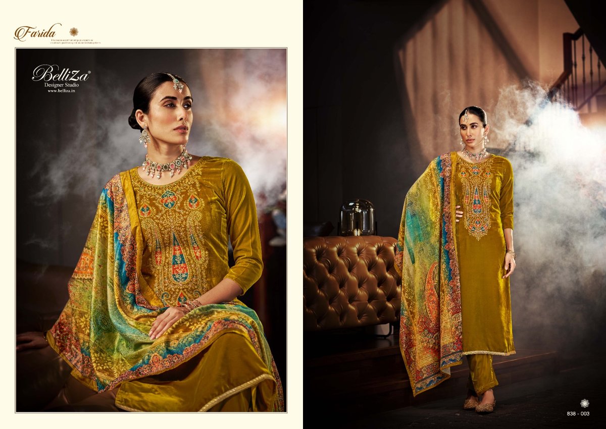 Belliza Designer Farida 838-001 to 838-006 Series 3