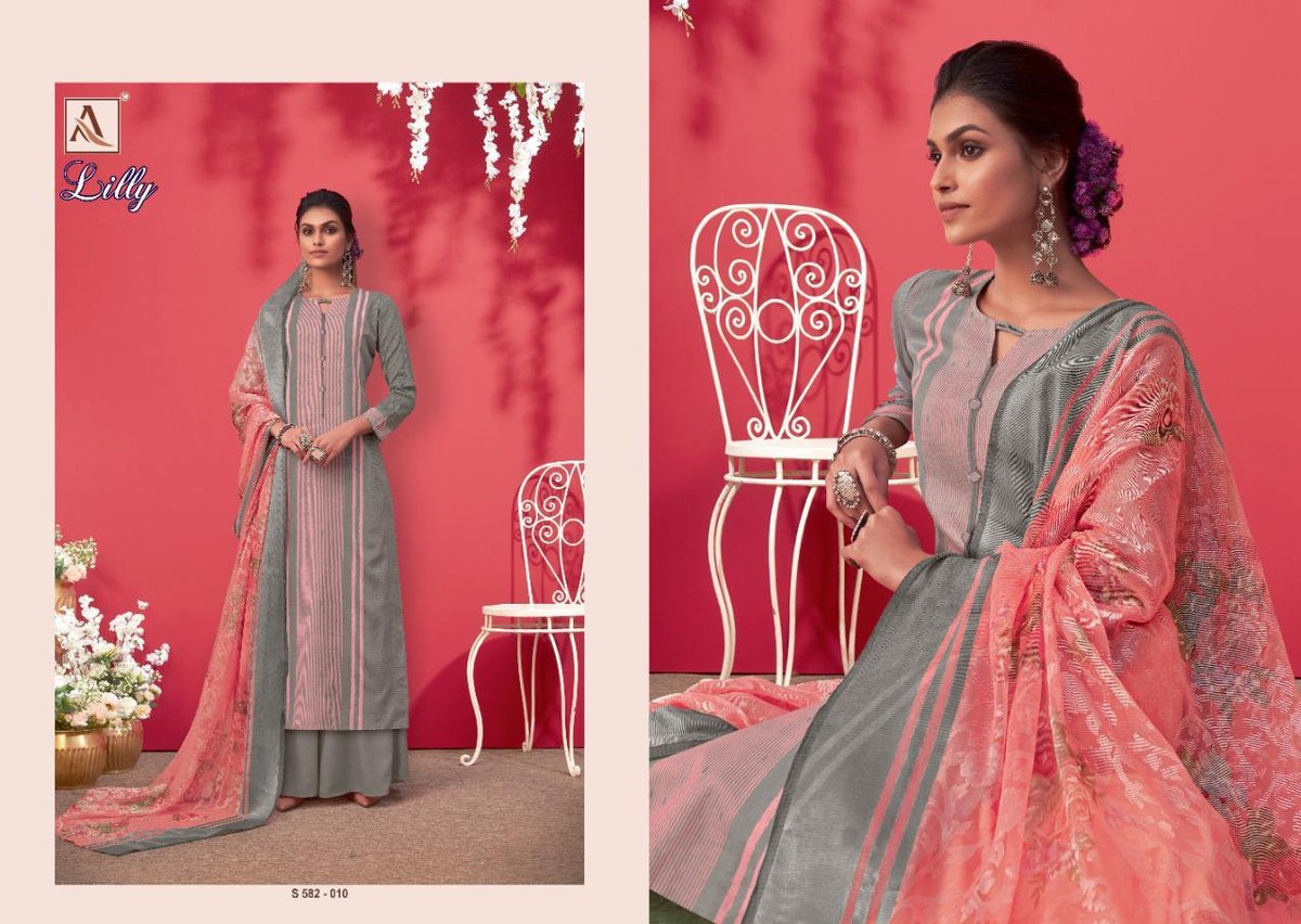 Alok Suits Lilly 582-001 to 582-010 Series 10