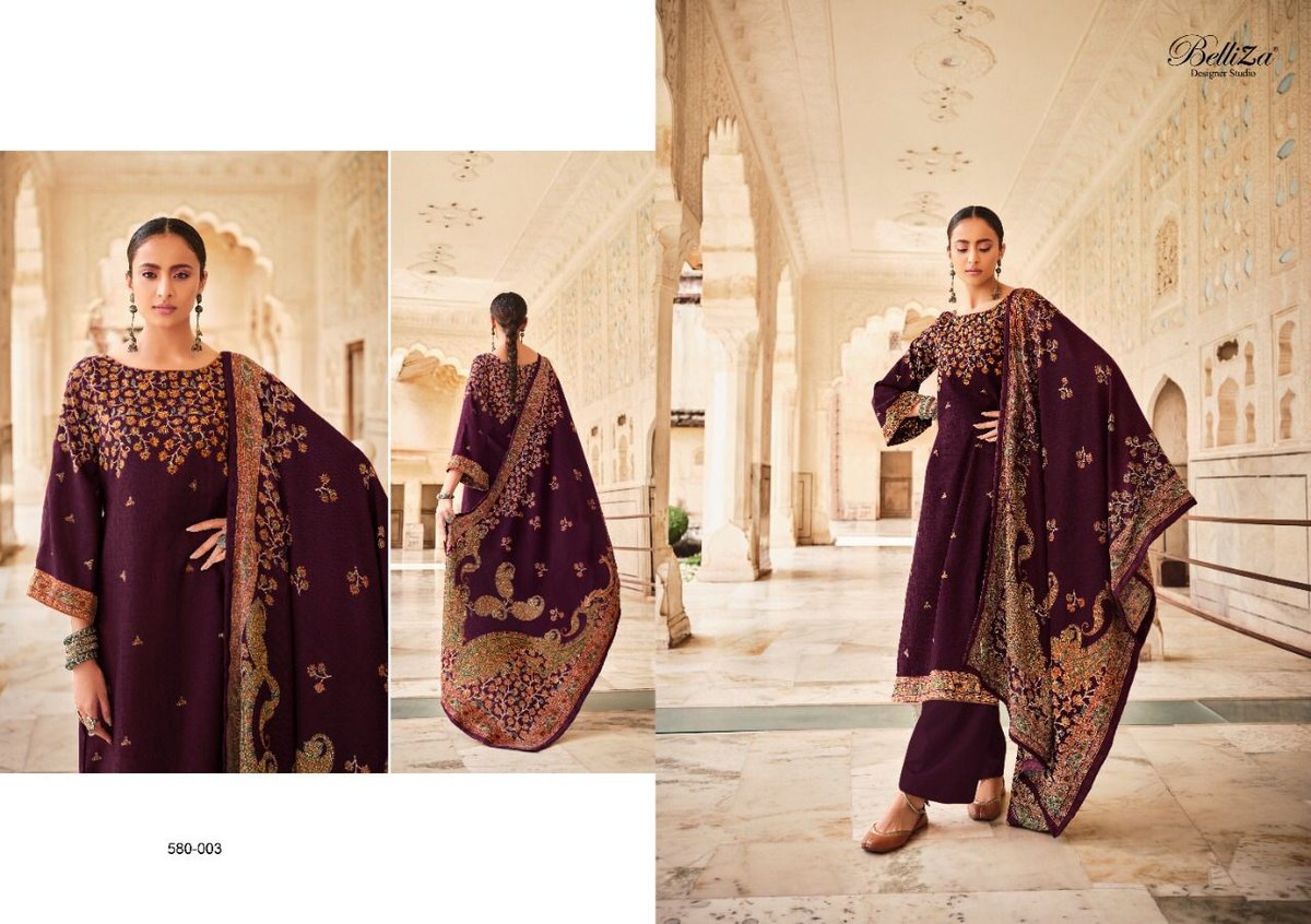 Belliza Designer Kashmiriyat 580-001 to 580-010 Series 3