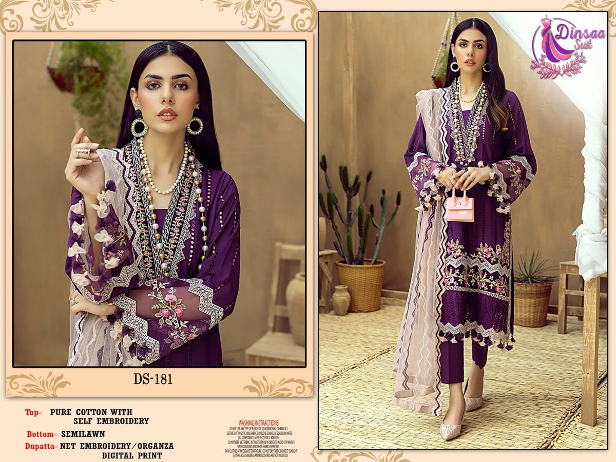 Dinsaa Suit Adans Libas Vol-1 Summer Collection DS-179 to DS-183 Series 3