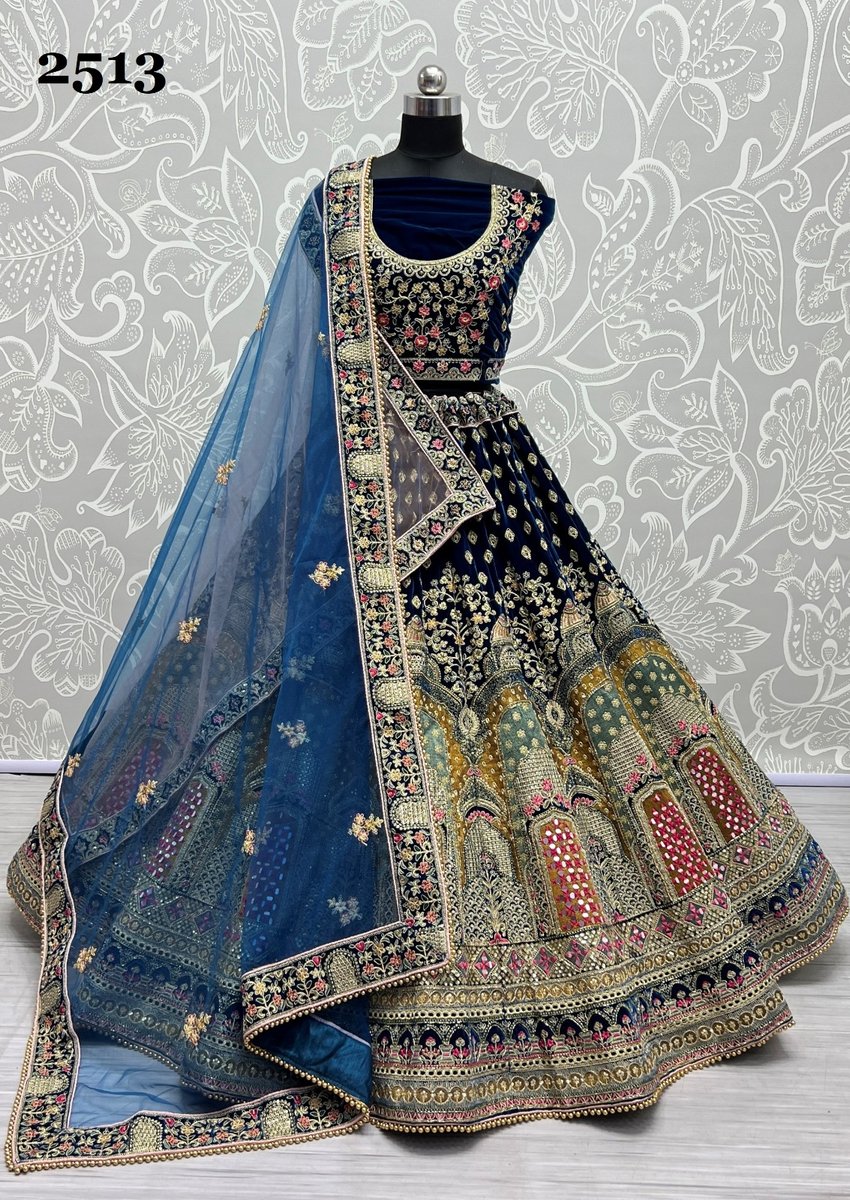 Anjani Art Bridal Lehenga 2513 Design 1