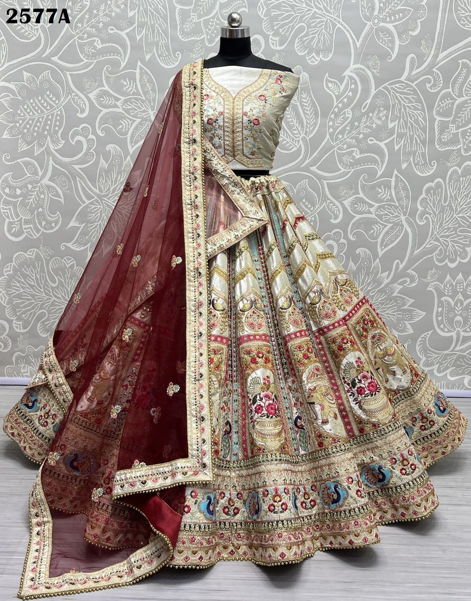 Anjani Art Bridal Lehenga Choli 2577 Colors 1