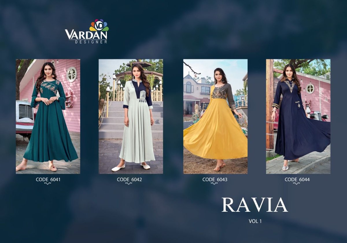 Vardan Designer Ravia Vol-1 6041-6044 Series 5