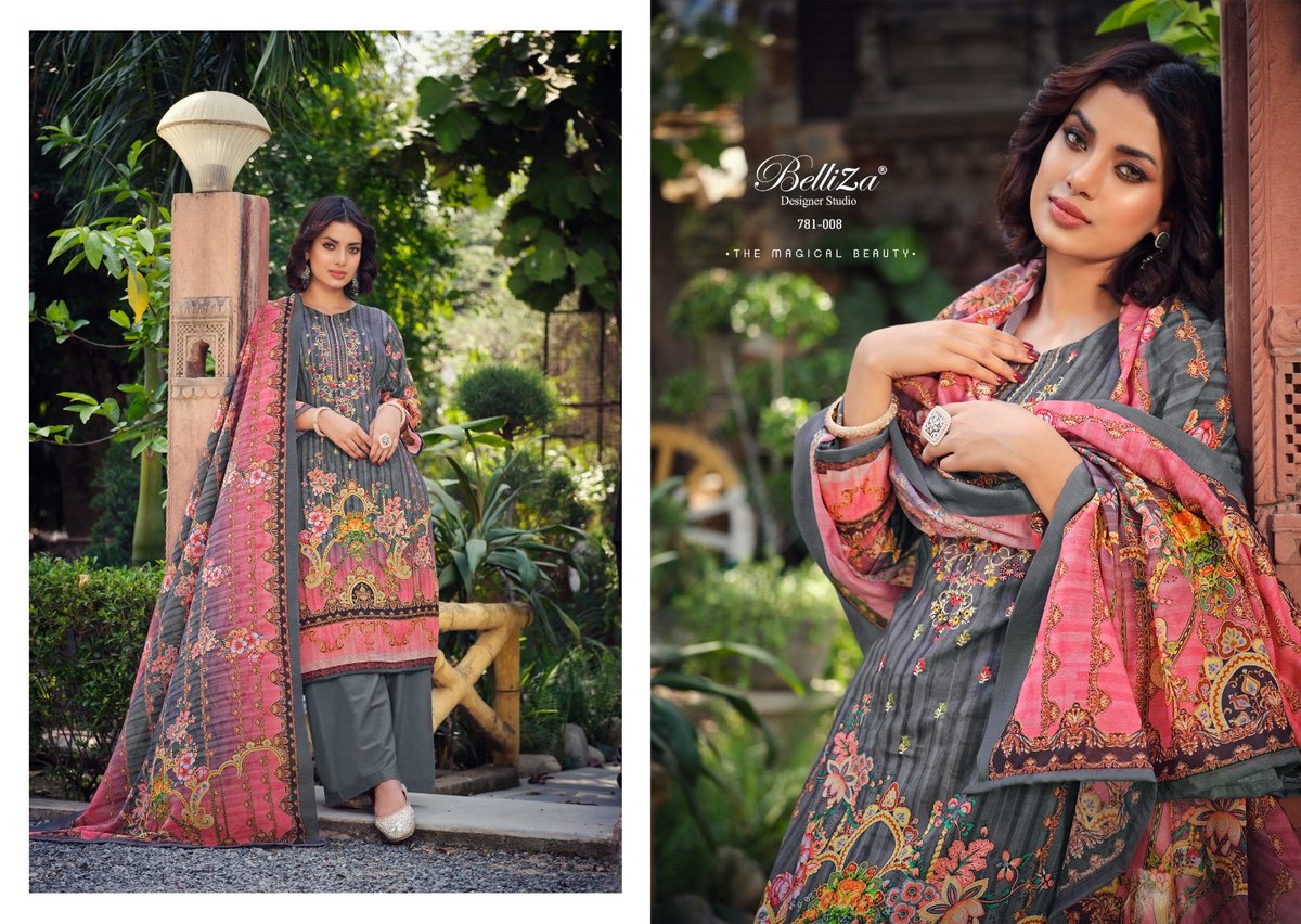 Belliza Designer Ziana Vol-2 781-001 to 781-008 Series 8