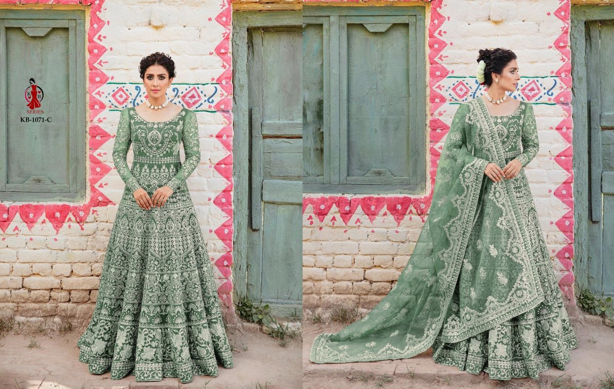 KB SERIES BRIDAL ANARKALI GOWN KB-1071-A TO KB-1071-D 3