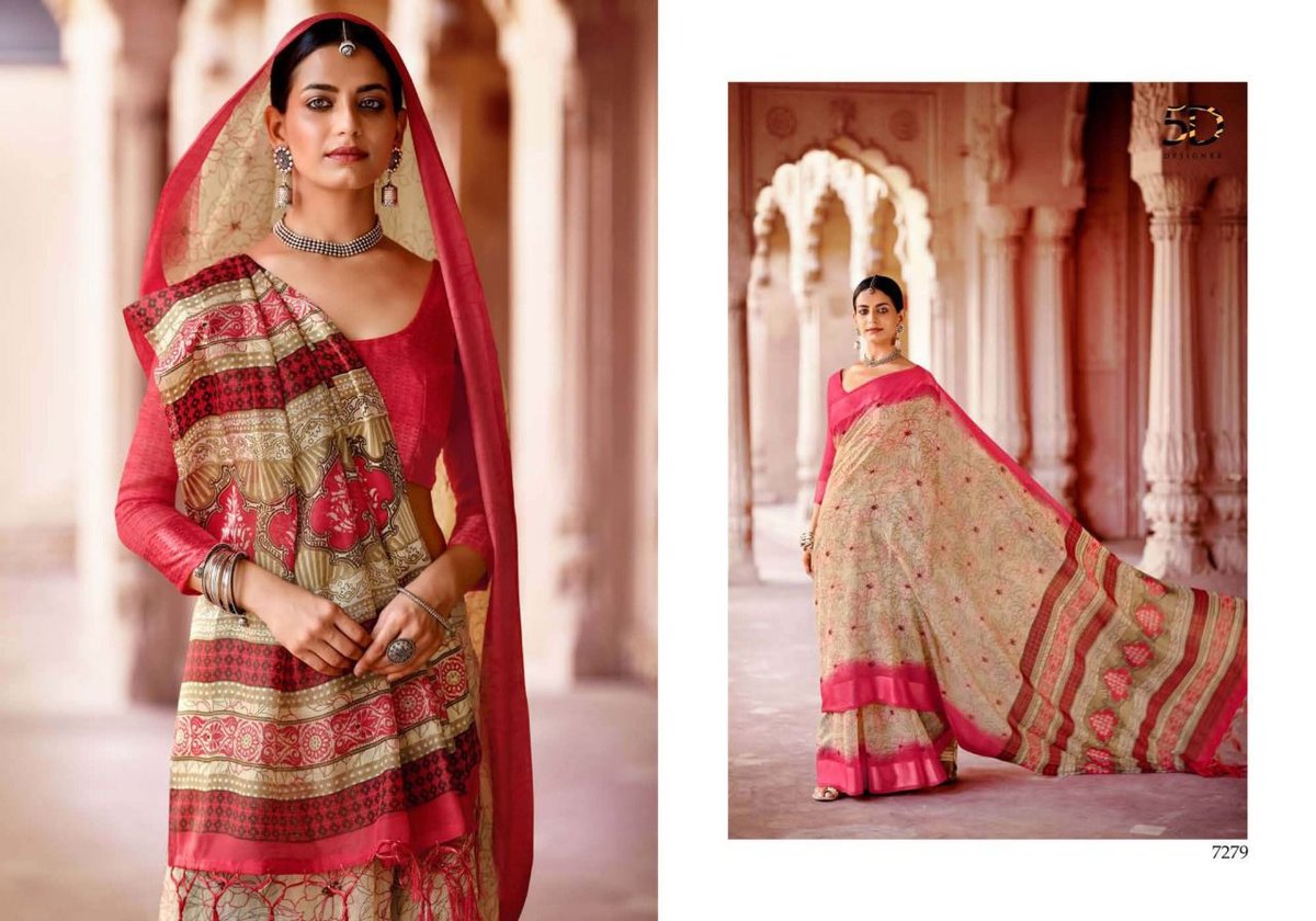 5D Designer Linen Silk Vol-9 7271-7280 Series 9