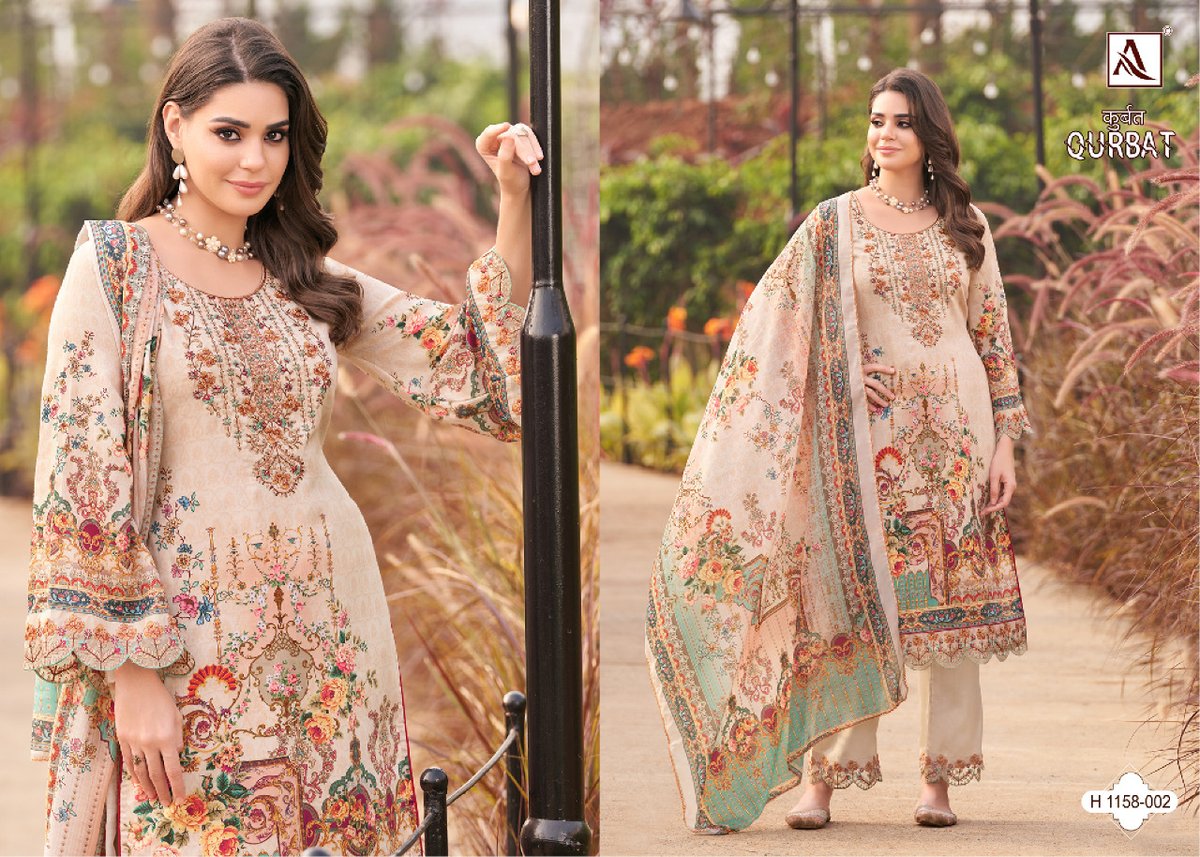 Alok Suit Qurbat Edition Vol-7 1158-001 to 1158-008 Series 2