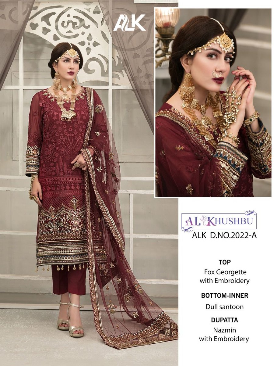 AL Khushbu Designer Suit Hit Design 2022 Colors 1