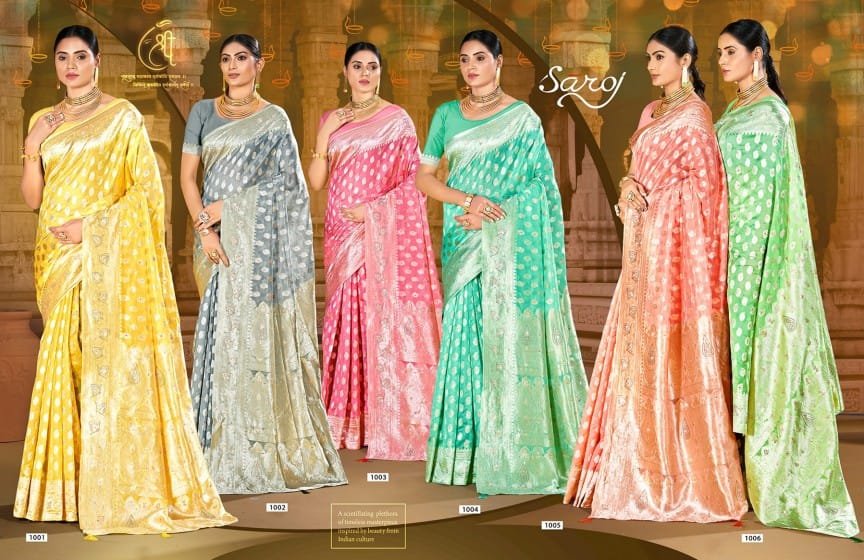 SAROJ SAREE SPARKLE SAROSKI-2 1001 TO 1006 7