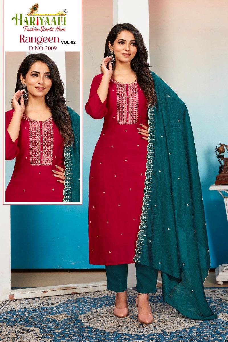 HARIYAALI RANGEEN VOL-2 3006 TO 3013 4