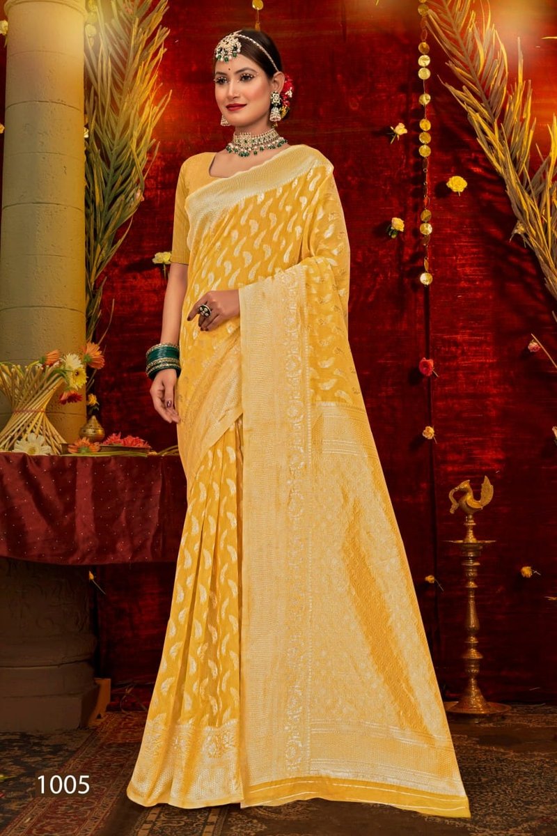 SAROJ SAREE PACIFIC COTTON VOL-5 1001 TO 1006 5